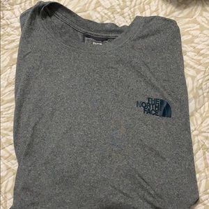 Men’s large gray active fit North Face T-shirt